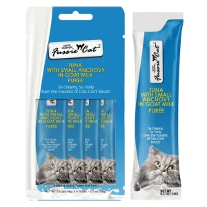 Fussie Cat Goat Milk Purée Treats - Tuna with Small Anchovy