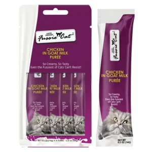 Fussie Cat Goat Milk Purée Treats - Chicken