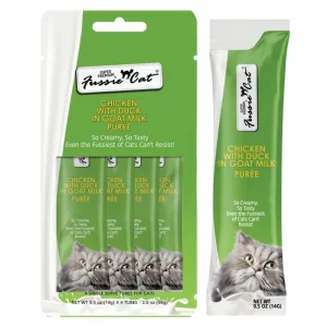 Fussie Cat Goat Milk Purée Treats - Chicken with Duck