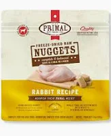 Primal Feline Freeze-Dried Raw Nuggets - Rabbit Recipe
