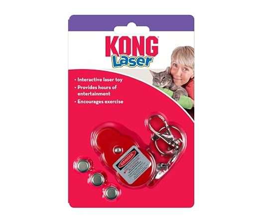 KONG Laser Cat Toy, Interactive Laser Pointer for Cats