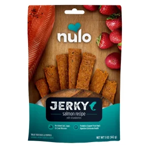 Nulo Jerky Strips Dog Treats - Salmon with Strawberries Recipe