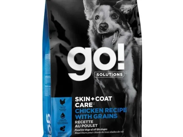 Go! Solutions Skin + Coat Care Dry Food for Dogs – Chicken Recipe with Grains