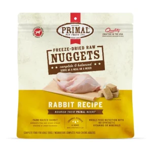 Primal Canine Freeze-Dried Raw Nuggets - Rabbit Recipe