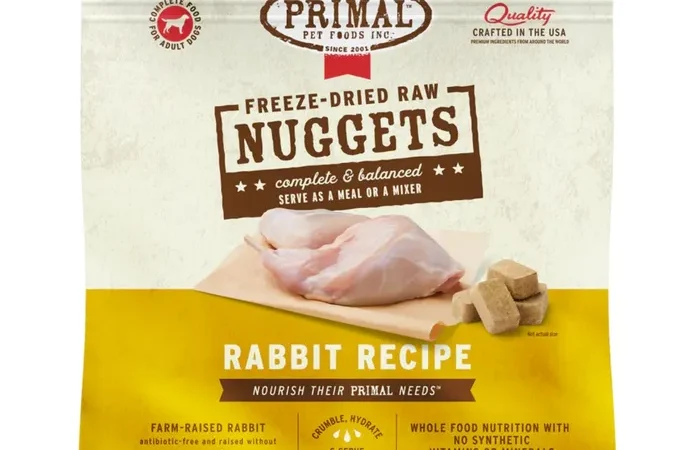 Primal Canine Freeze-Dried Raw Nuggets – Rabbit Recipe