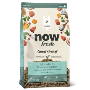 Now Fresh Good Gravy Recipe for Adult Dogs - Salmon Coated in Bone Broth, 12lb