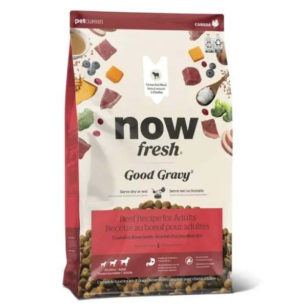 Now Fresh Good Gravy Recipe for Adult Dogs - Beef Coated in Bone Broth