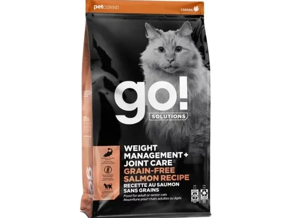Go! Solutions Weight Management + Joint Care Grain-Free Salmon Recipe Adult Cat Food 3lb