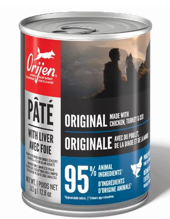 ORIJEN Original Chicken, Turkey & Cod Pate Dog Food 363g /12.8oz
