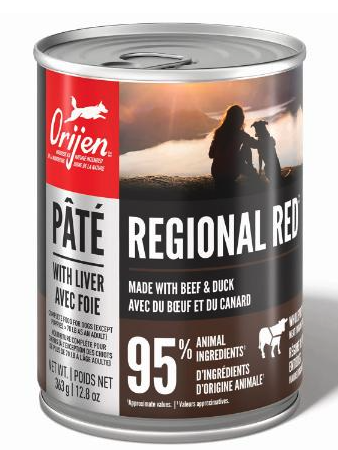 ORIJEN Regional Red with Liver Pate Dog Food 363g/12.8oz