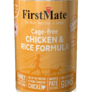 FirstMate Limited Ingredient Canned Cat Food - Cage-free Chicken & Rice Formula for Cats 12.2oz