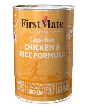 FirstMate Limited Ingredient Canned Cat Food – Cage-free Chicken & Rice Formula for Cats 12.2oz