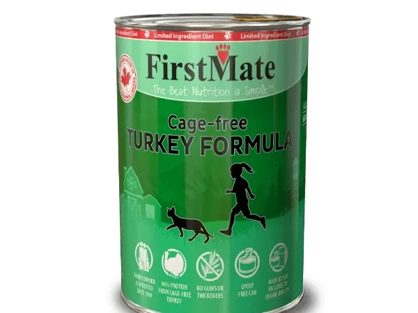FirstMate Limited Ingredient Canned Cat Food – Cage-Free Turkey Formula 12.2oz