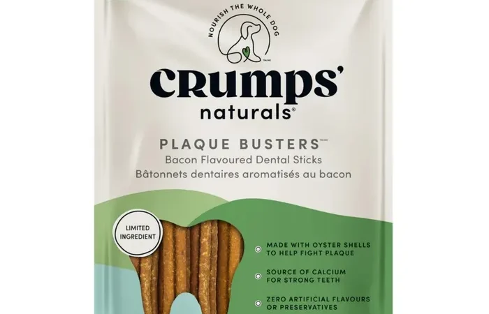 Crumps’ Naturals Plaque Busters Dog Treats – Bacon
