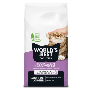 World's Best Cat Litter Multiple Cat Lavender Scent Formula 28lb