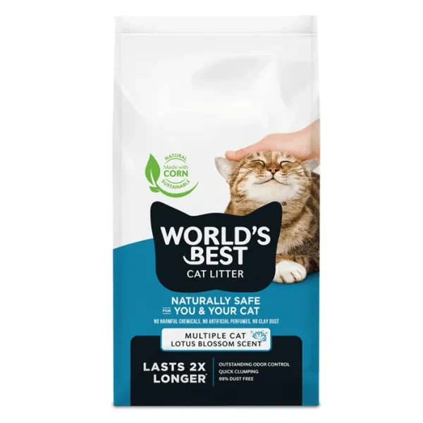 World's Best Cat Litter Multiple-Cat Lotus Blossom Scent Formula