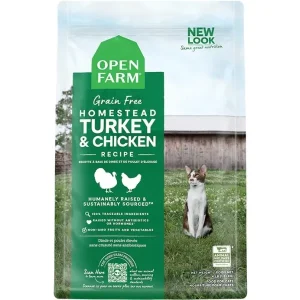 Open Farm Grain Free Homestead Turkey & Chicken Cat Food 4lb