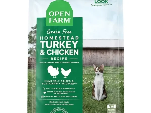 Open Farm Grain Free Homestead Turkey & Chicken Cat Food 4lb