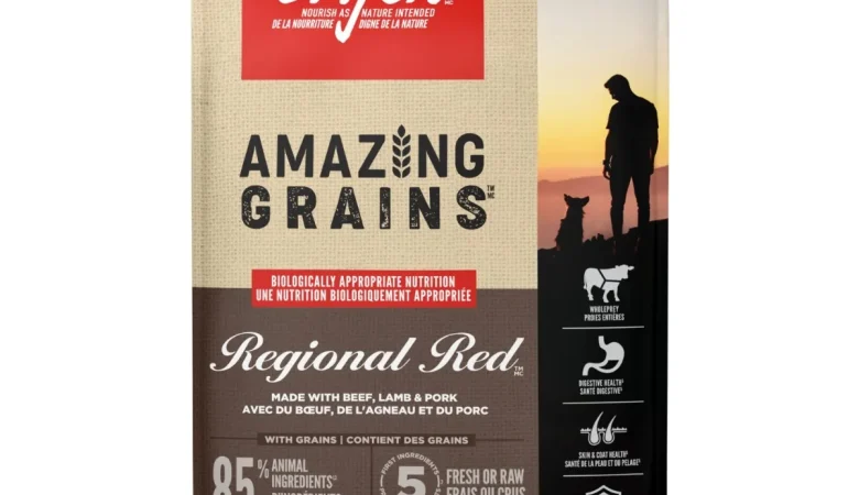 Orijen Amazing Grains Dry Dog Food – Regional Red