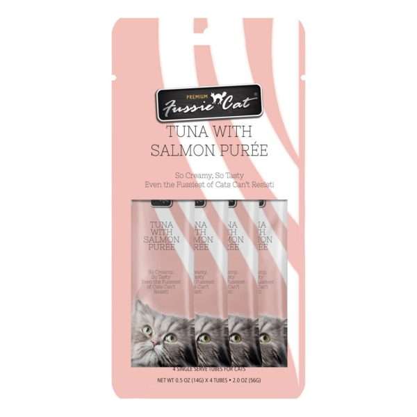 Fussie Cat Tuna with Salmon Purée 4 count