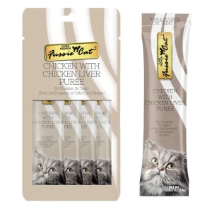 Fussie Cat Chicken with Liver Purée 4 count