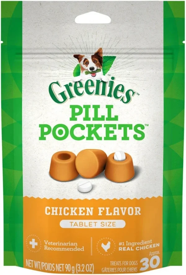 Greenies Pill Pockets - Chicken Flavor Tablet Size 90g