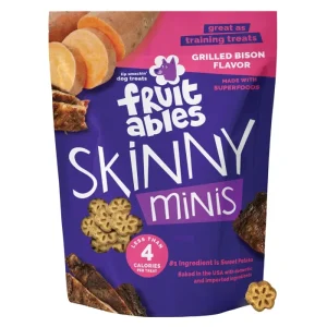 Fruitables Skinny Minis Dog Treats - Grilled Bison Flavour