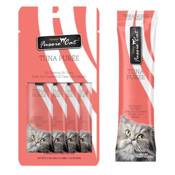 Fussie Cat Tuna Purée 4 count