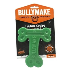 Bullymake Tough Chew Dog Toy - Green T-Bone with Mint Flavour