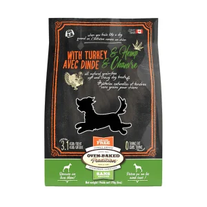 Oven-Baked Tradition Turkey & Hemp Dog Treats 6oz