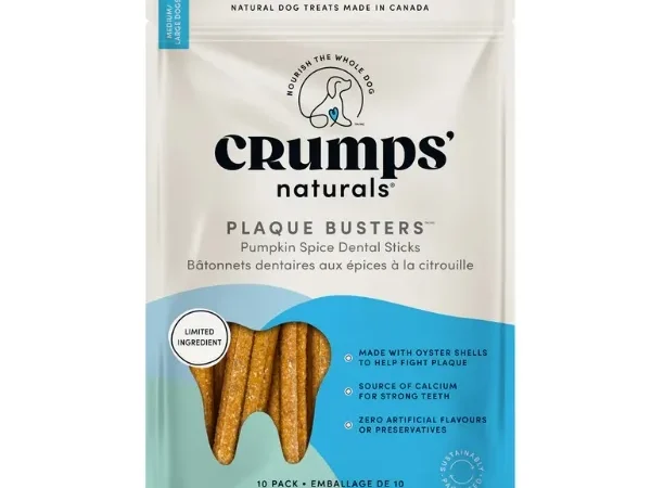 Crumps’ Natural Plaque Busters Pumpkin Spice Dental Sticks