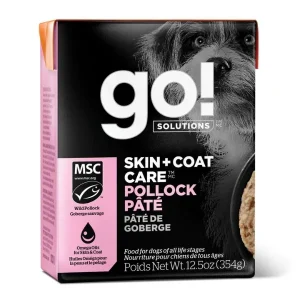 Go! Solutions Skin & Coat Care Pollock Pate with Grains Recipe 12.5oz