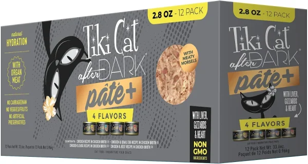 Tiki Cat After Dark Pate+ Cat Food - Variety Pack
