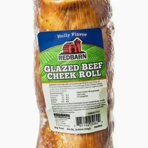 Red Barn Beef Cheek Roll Dog Chew - Bully Flavour Glaze sm/med