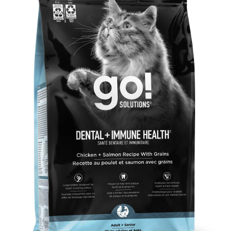 Go! Solutions ​Dental Plus Immune Health Chicken & Salmon Recipe Adult Cat Food