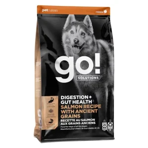 Go! Solutions | Digestion + Gut Health Dry Food for Dogs - Salmon w Ancient Grains Recipe