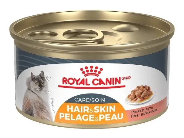 Royal Canin Hair & Skin Care Thin Slices In Gravy Canned Cat Food
