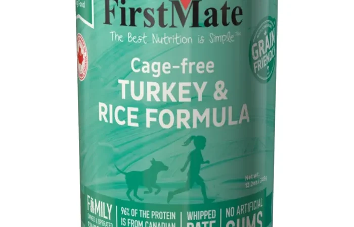 FirstMate Grain-Friendly Canned Dog Food – Turkey & Rice Formula 12.2oz