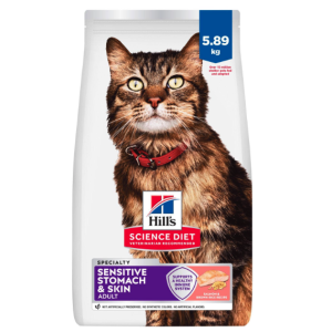 Hill's Science Diet Sensitive Stomach & Skin Salmon & Rice Recipe Adult Cat Food 13lb