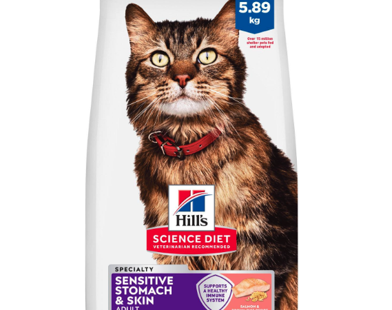 Hill’s Science Diet Sensitive Stomach & Skin Salmon & Rice Recipe Adult Cat Food 13lb