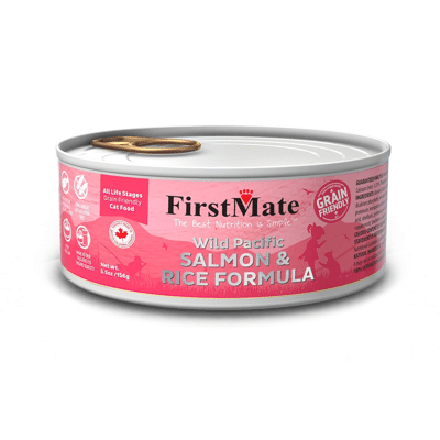 FirstMate Grain Friendly Salmon with Rice Canned Cat Food 5.5oz